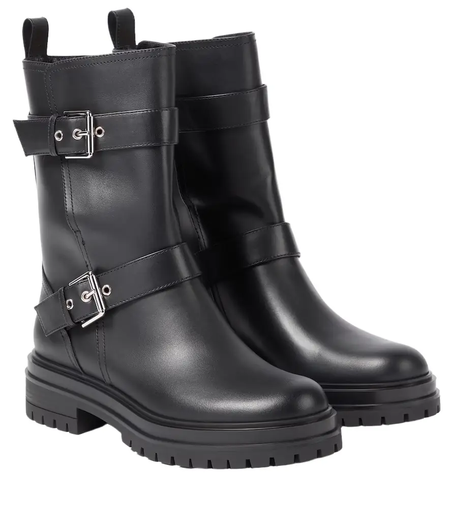 Gianvito Rossi Thiago leather ankle boots