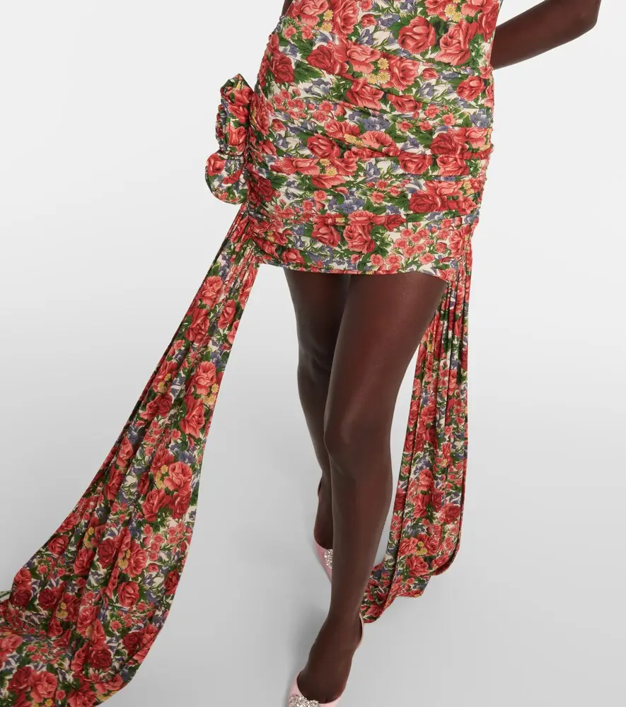 Magda Butrym Floral draped miniskirt | Thumbnail 5