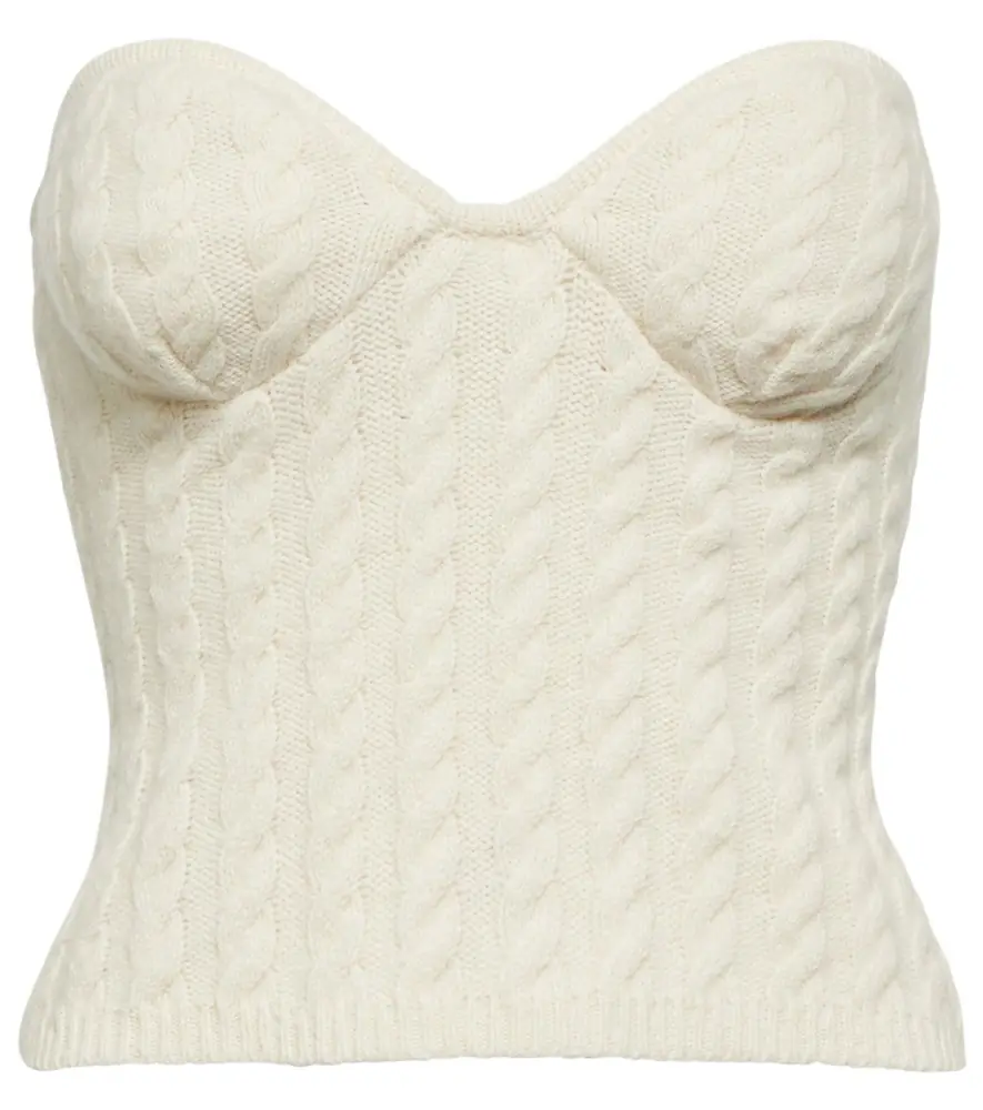 Magda Butrym Cable-knit tube top