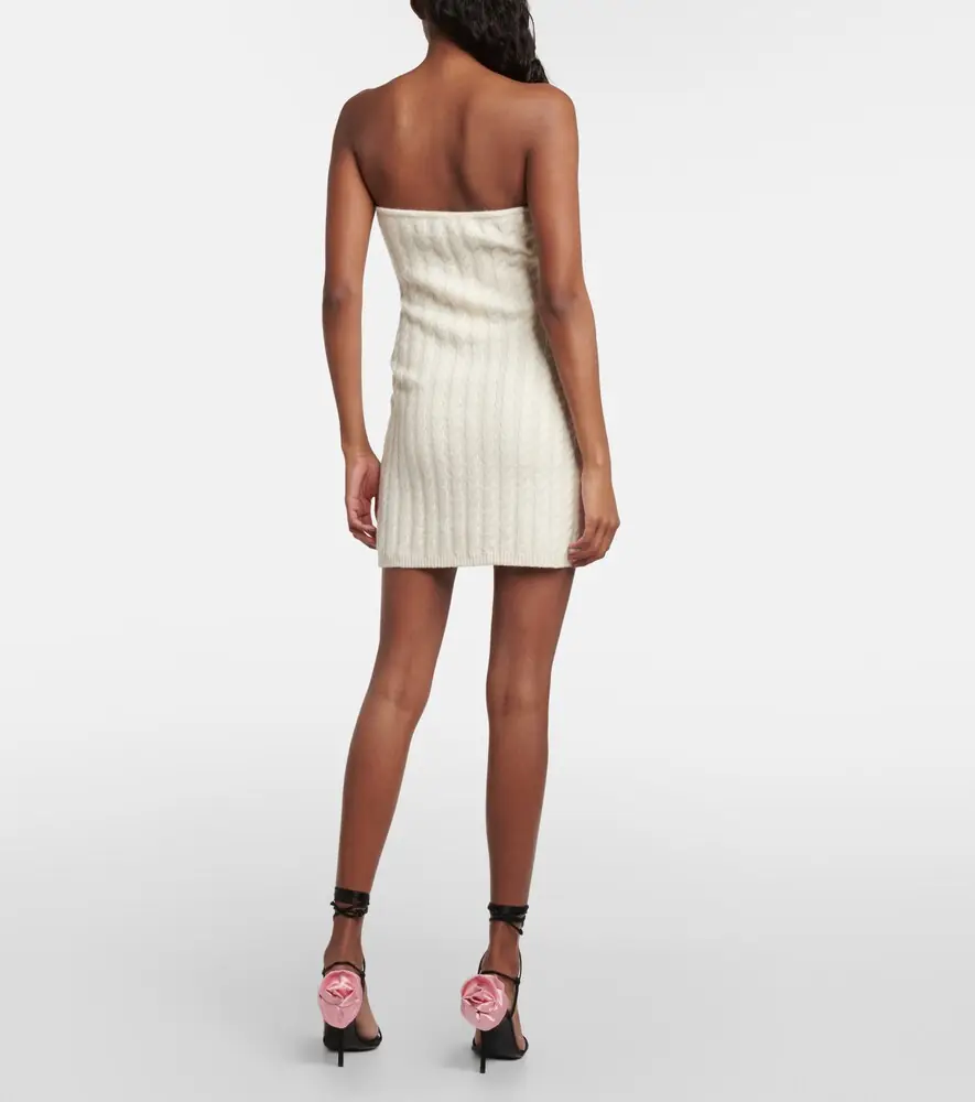 Magda Butrym Floral-appliqué strapless minidress | Thumbnail 5 Magda Butrym Floral-appliqué strapless minidress | Thumbnail 5