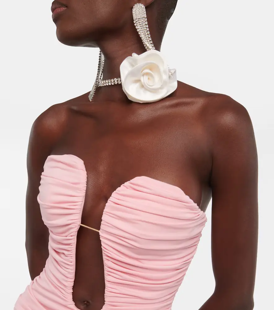 Magda Butrym Floral-appliqué ruched minidress | Thumbnail 5