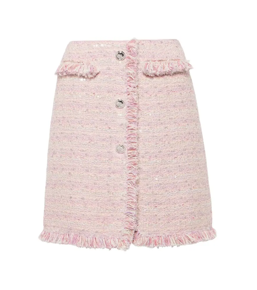 Giambattista Valli High-rise tweed miniskirt