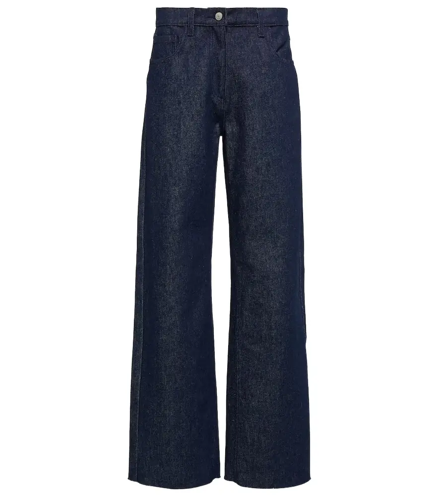 High-rise straight jeans