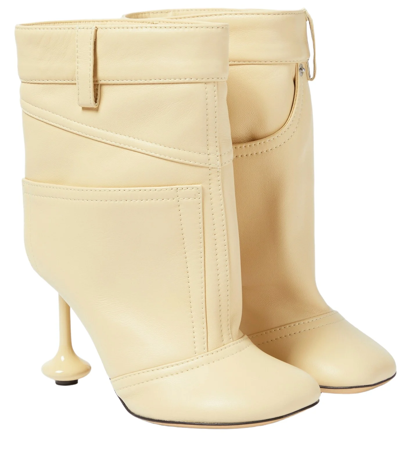 Toy leather ankle boots