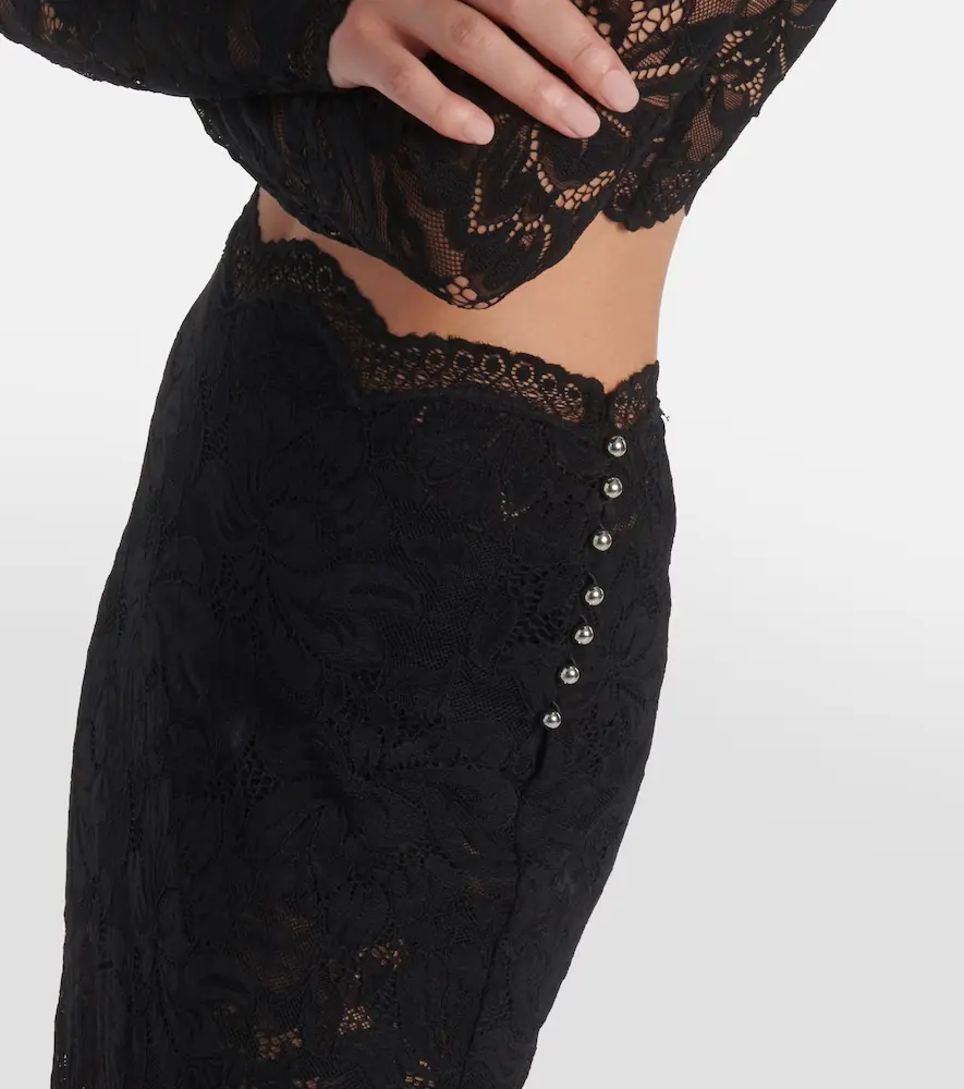 Rabanne Lace midi skirt | Thumbnail 2