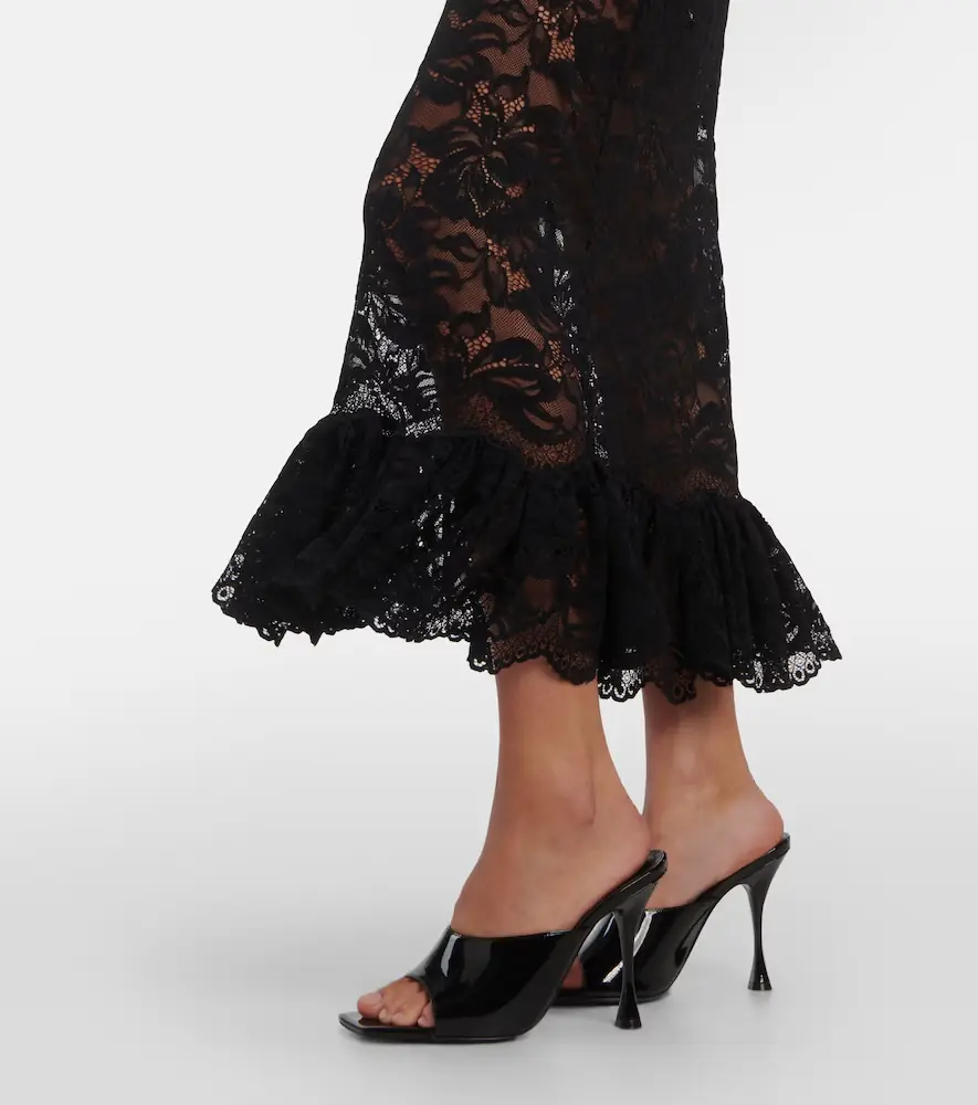 Rabanne Lace midi skirt | Thumbnail 3