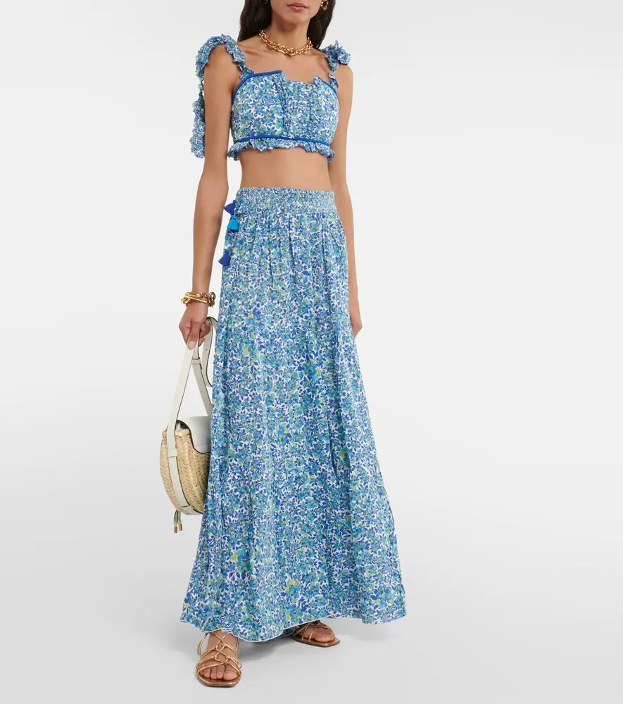 Poupette St Barth Ariane floral crop top | Thumbnail 4