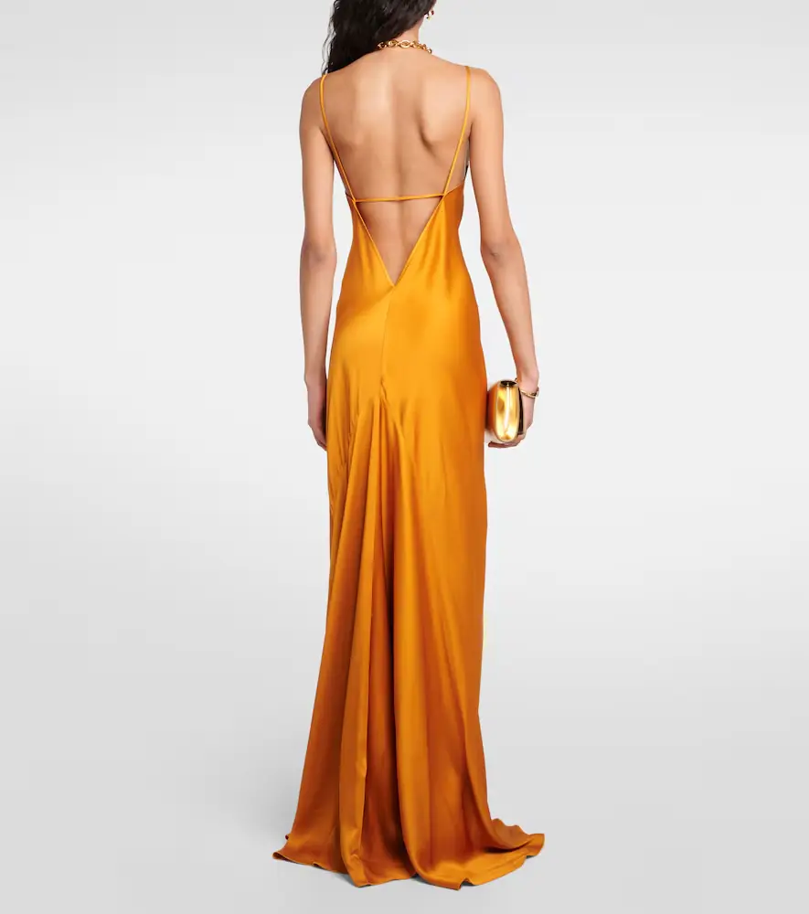 Victoria Beckham Cami satin gown | Thumbnail 4