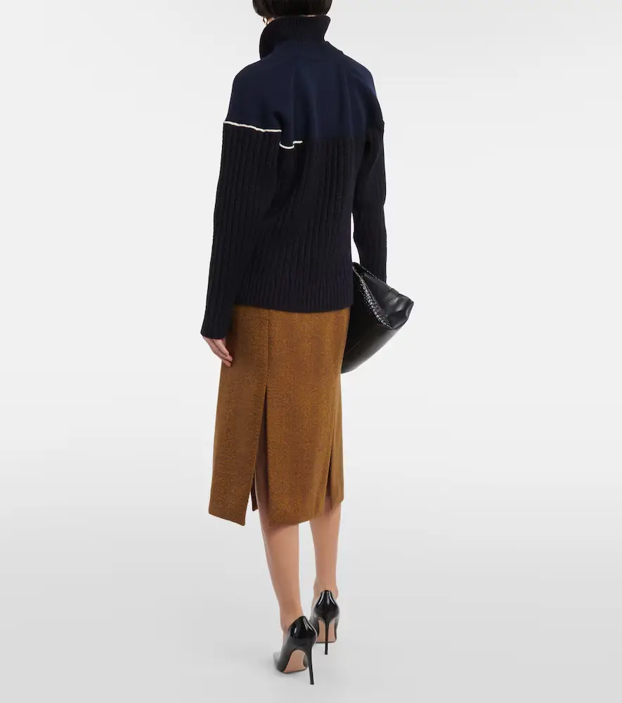 Victoria Beckham Double-collar wool sweater | Thumbnail 3