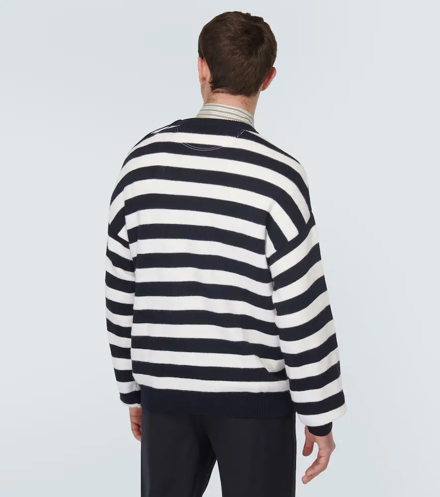 Valentino Garavani Striped cotton and wool sweater | Thumbnail 3
