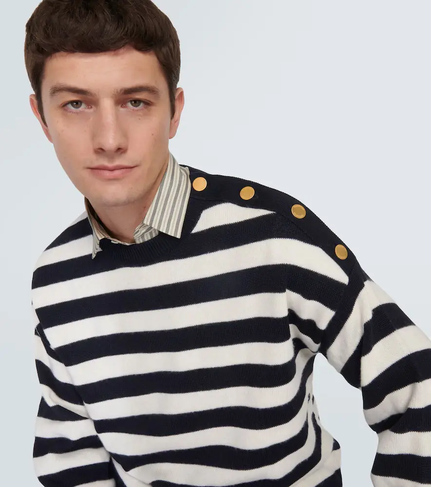 Valentino Garavani Striped cotton and wool sweater | Thumbnail 4