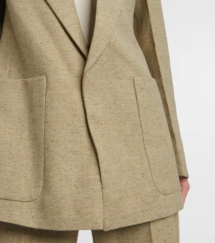 Victoria Beckham Single-breasted wool-blend blazer | Thumbnail 3 Victoria Beckham Single-breasted wool-blend blazer | Thumbnail 3