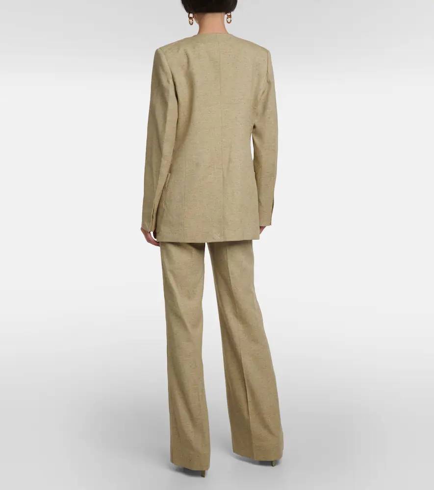 Victoria Beckham Single-breasted wool-blend blazer | Thumbnail 4 Victoria Beckham Single-breasted wool-blend blazer | Thumbnail 4