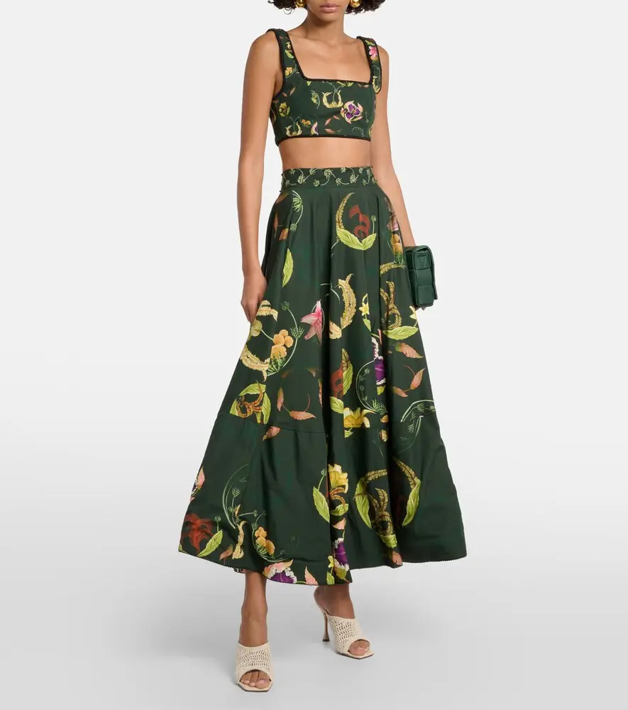 Agua by Agua Bendita Amanda Marina embroidered crop top | Thumbnail 4