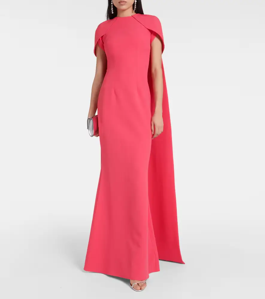 Safiyaa Ginkgo caped gown | Thumbnail 6