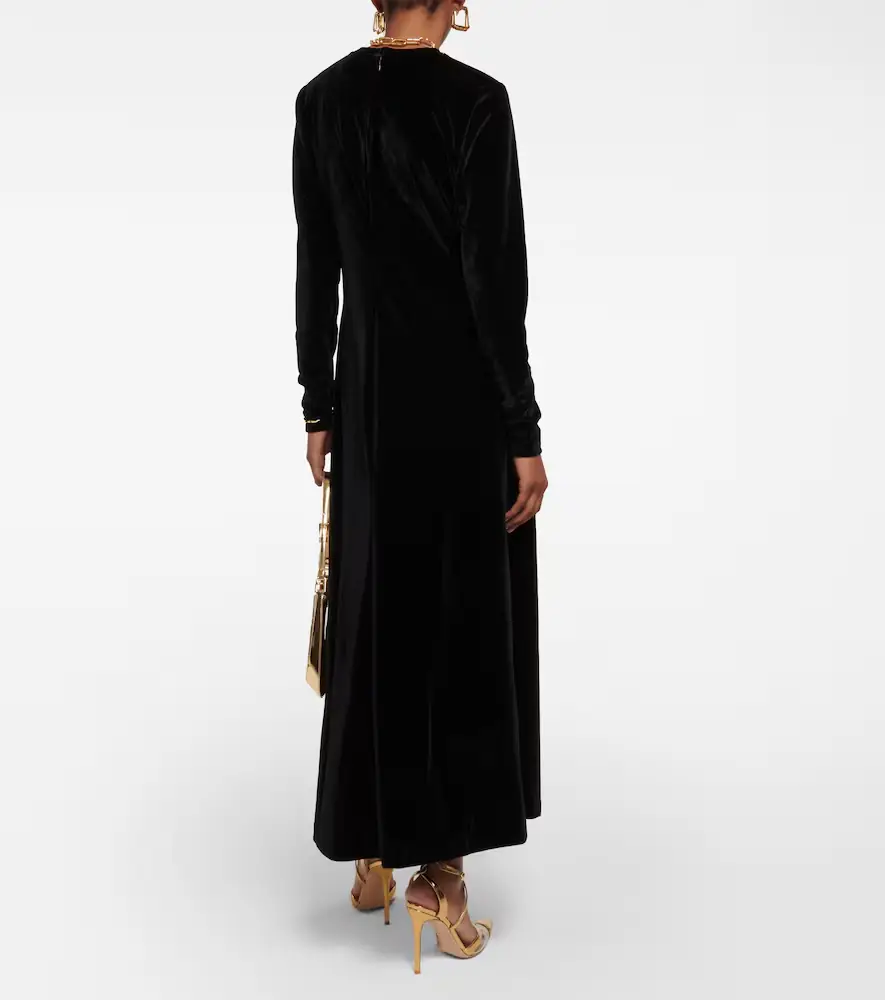 Polo Ralph Lauren Velvet maxi dress | Thumbnail 4