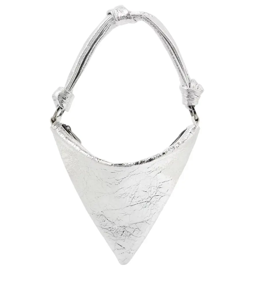 Amina Muaddi Cameron Mini leather shoulder bag