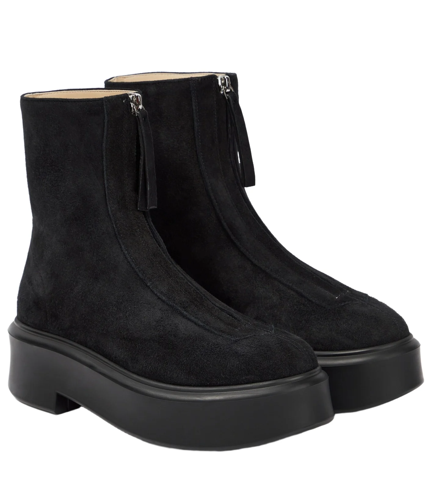 Zipped suede ankle boots Zipped suede ankle boots