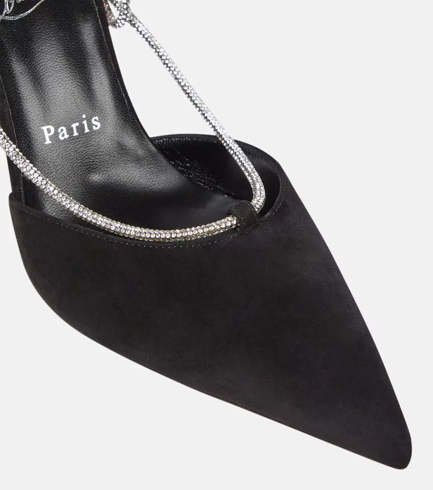 Christian Louboutin Astrid Lace Strassita 85 suede pumps | Thumbnail 2 Christian Louboutin Astrid Lace Strassita 85 suede pumps | Thumbnail 2