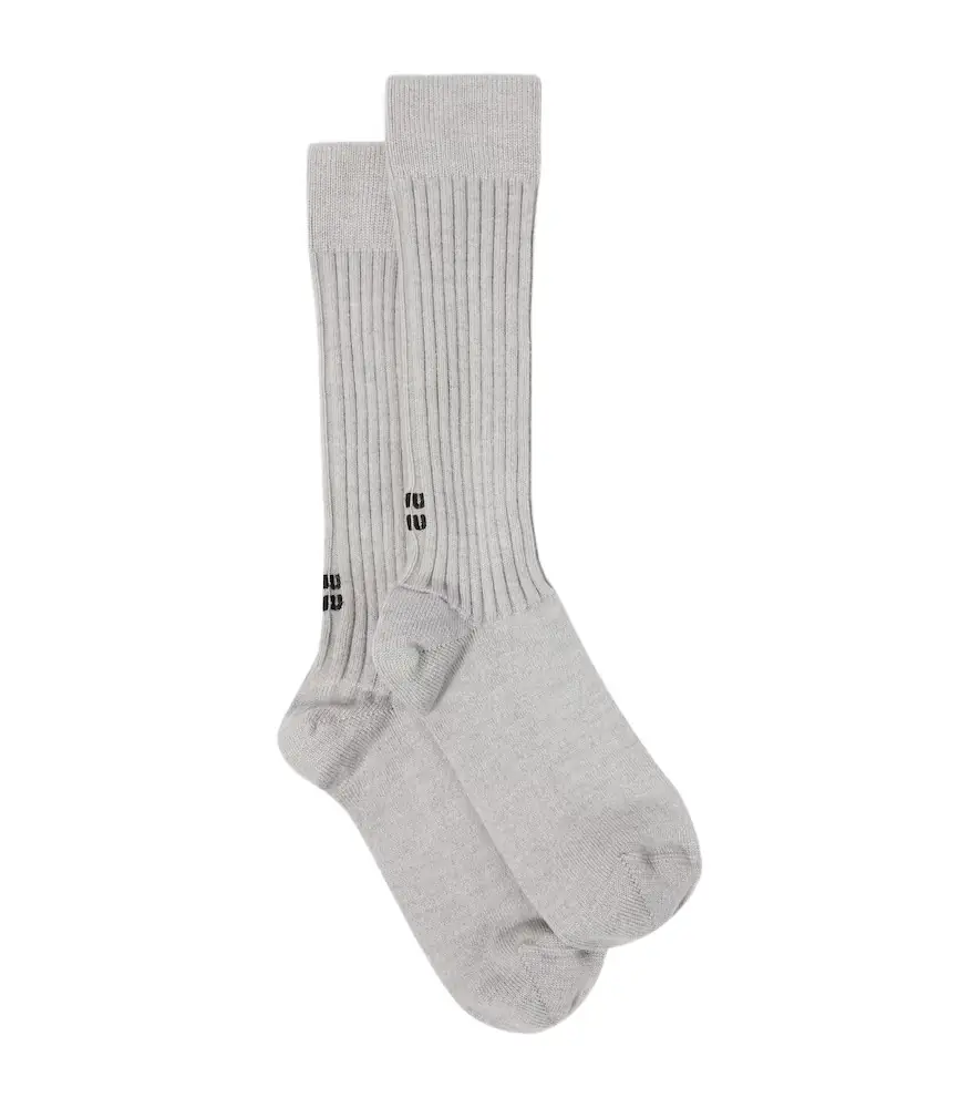 Miu Miu Wool-blend socks | Image 1 Miu Miu Wool-blend socks | Image 1