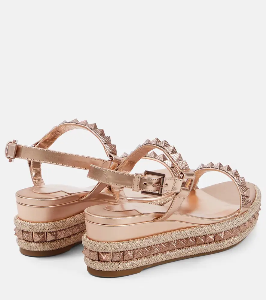 Christian Louboutin Pyra Clou leather espadrille wedges | Thumbnail 2 Christian Louboutin Pyra Clou leather espadrille wedges | Thumbnail 2