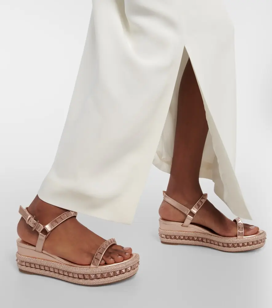 Christian Louboutin Pyra Clou leather espadrille wedges | Thumbnail 6 Christian Louboutin Pyra Clou leather espadrille wedges | Thumbnail 6