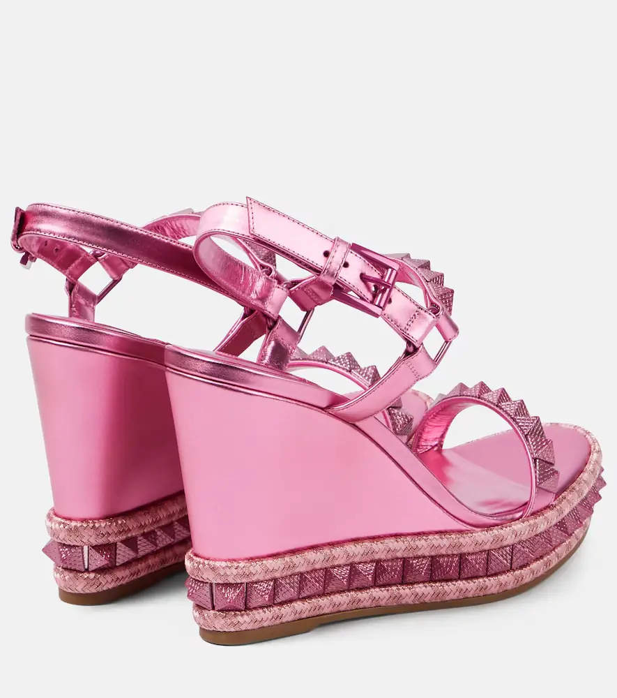 Christian Louboutin Pyra Clou leather espadrille wedges | Thumbnail 2 Christian Louboutin Pyra Clou leather espadrille wedges | Thumbnail 2