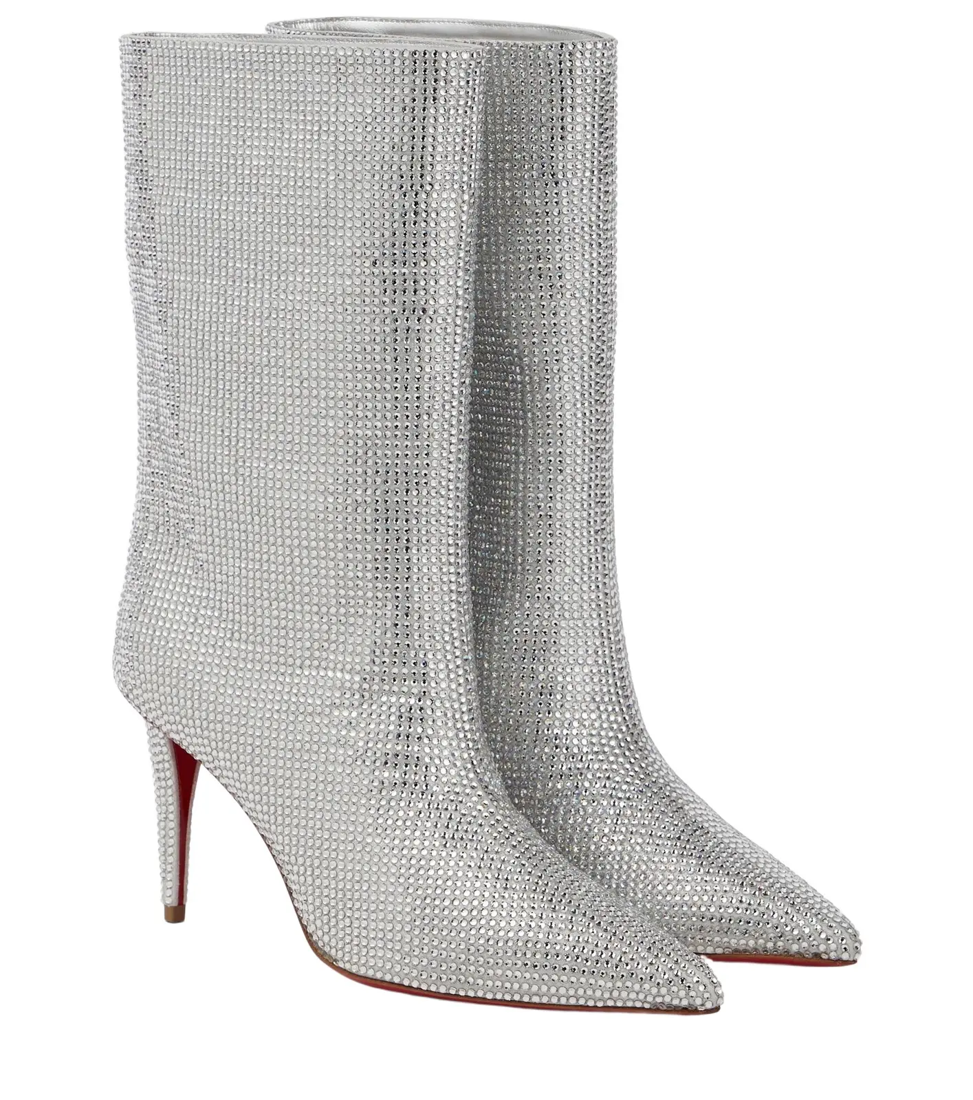 Astrilarge Strass suede ankle boots