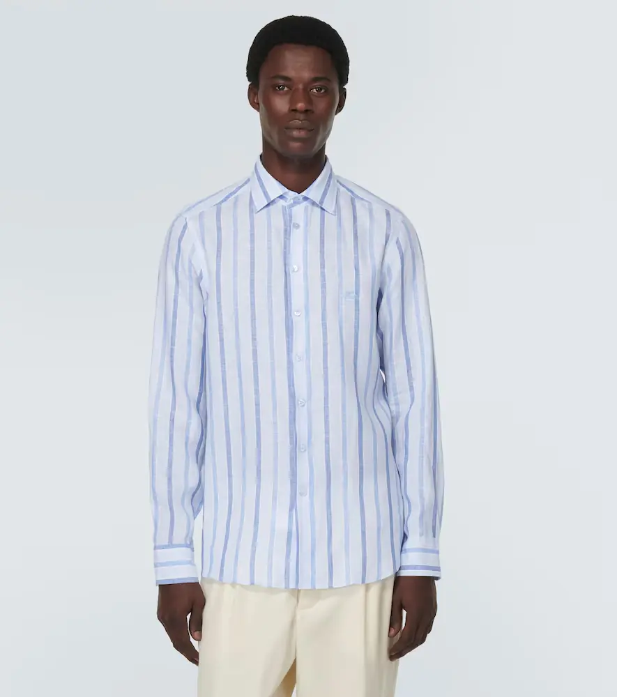 Etro Striped linen shirt | Thumbnail 3