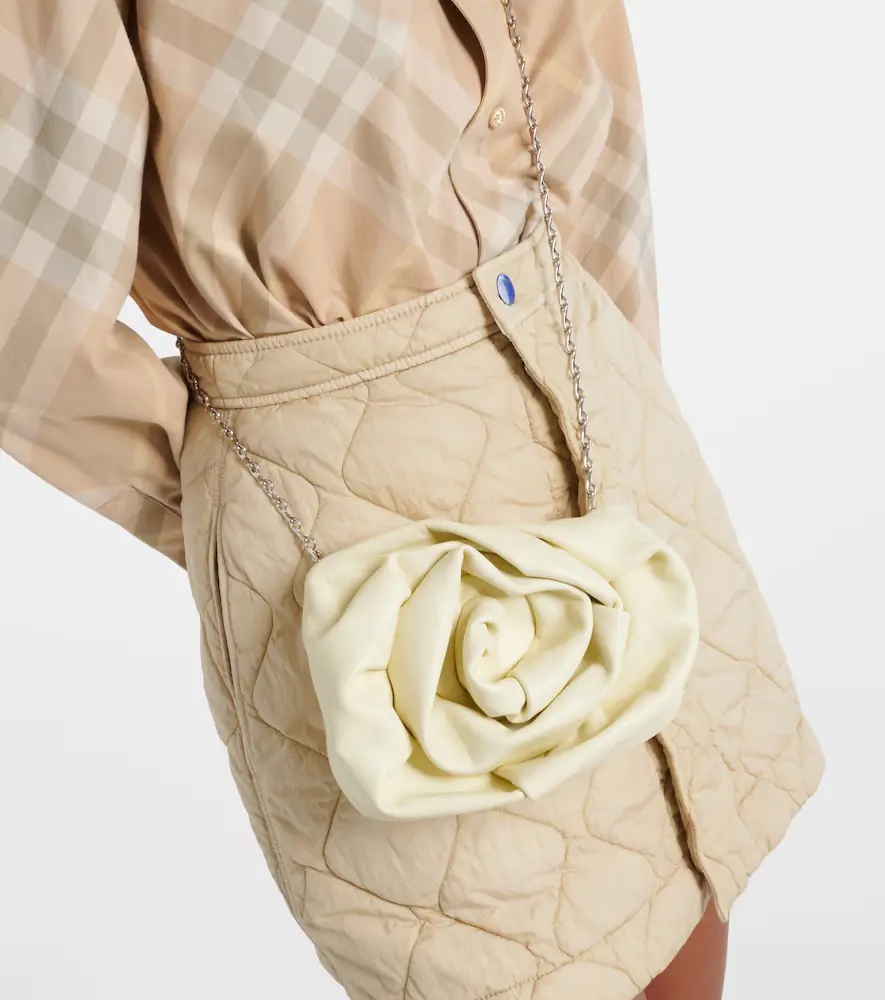 Burberry Rose gathered leather clutch | Thumbnail 3 Burberry Rose gathered leather clutch | Thumbnail 3