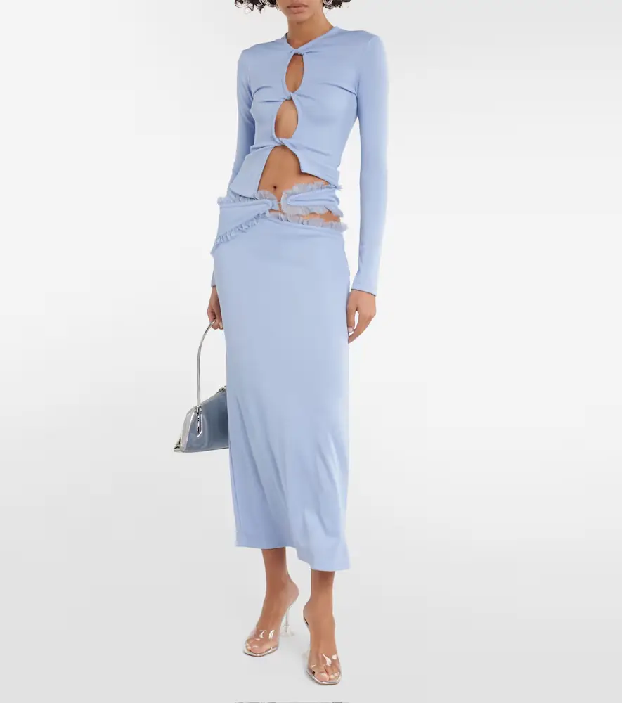 Christopher Esber Carina midi skirt | Thumbnail 3 Christopher Esber Carina midi skirt | Thumbnail 3