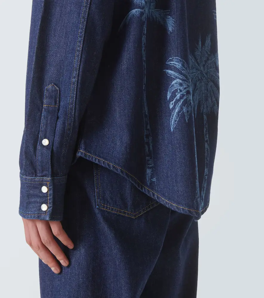 Alanui Jungle printed denim shirt | Thumbnail 6