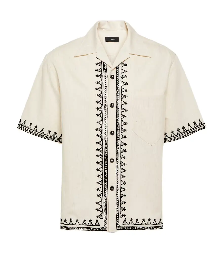 Alanui Akasha embroidered cotton-blend shirt | Image 1 Alanui Akasha embroidered cotton-blend shirt | Image 1