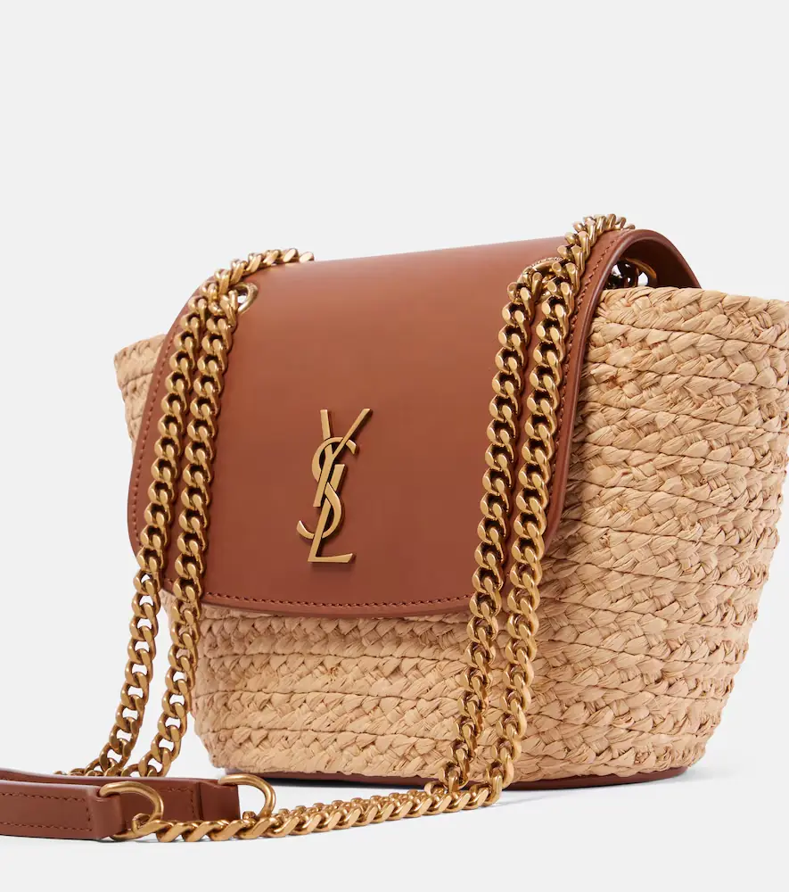 Saint Laurent Manon Mini raffia and leather shoulder bag | Thumbnail 3 Saint Laurent Manon Mini raffia and leather shoulder bag | Thumbnail 3