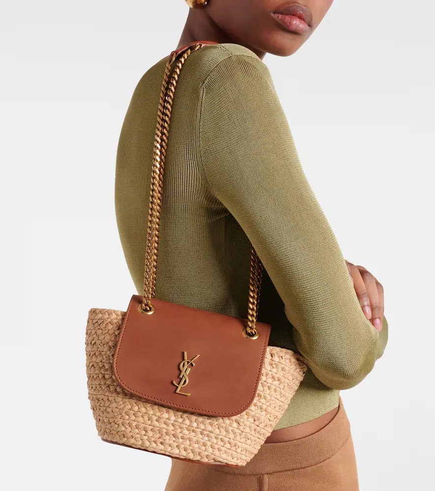 Saint Laurent Manon Mini raffia and leather shoulder bag | Thumbnail 6 Saint Laurent Manon Mini raffia and leather shoulder bag | Thumbnail 6