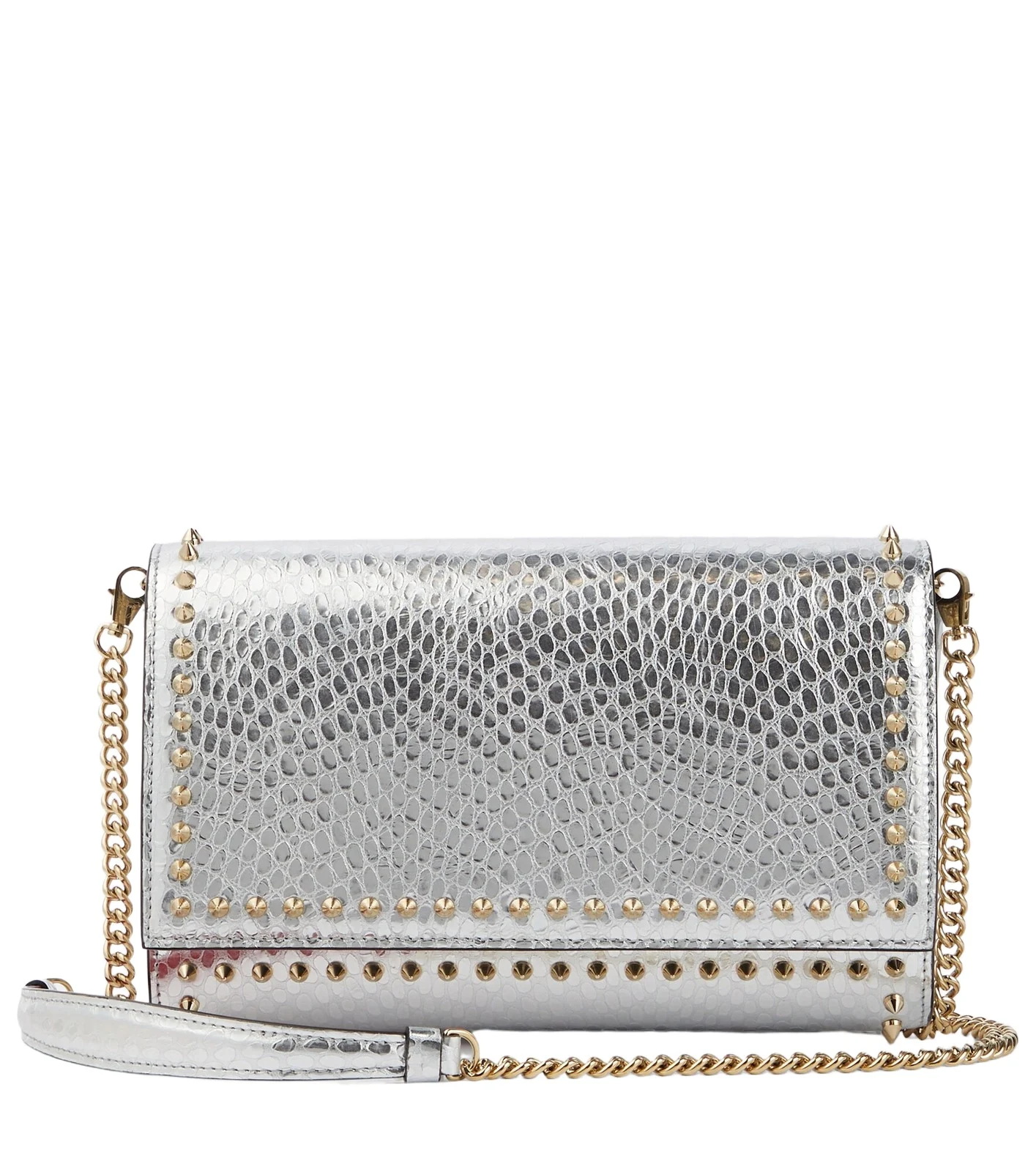 Paloma snake-effect leather clutch Paloma snake-effect leather clutch