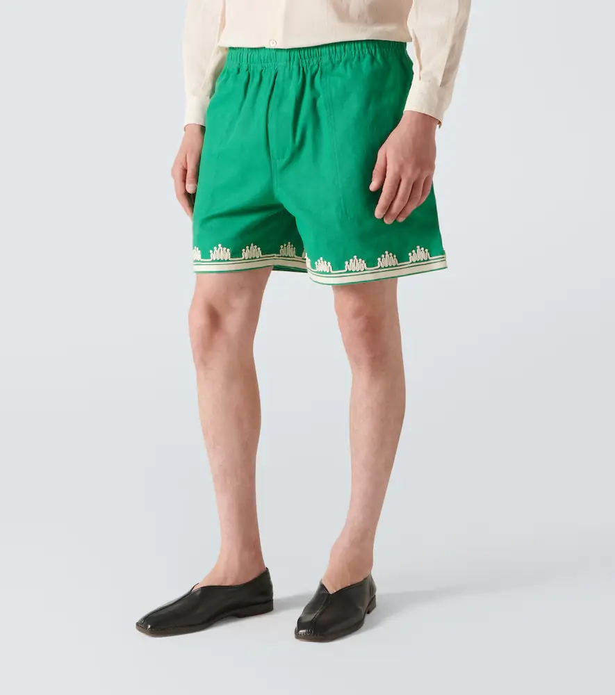 BODE Ripple embroidered cotton shorts | Thumbnail 2