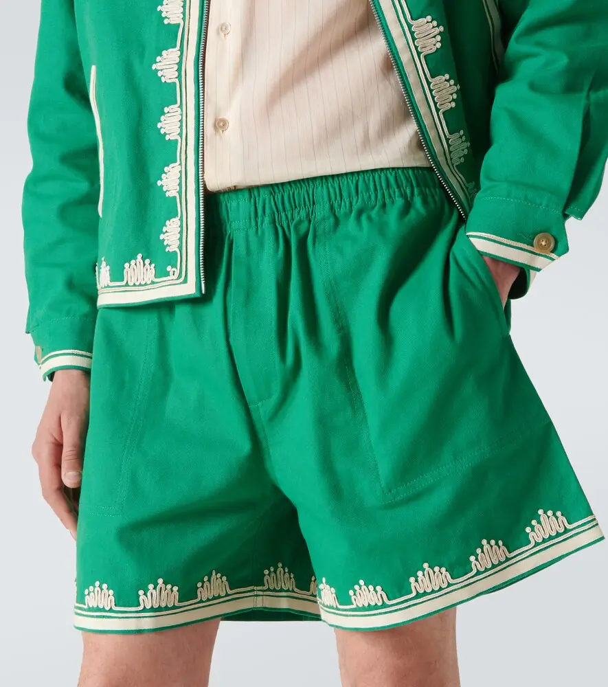 BODE Ripple embroidered cotton shorts | Thumbnail 4