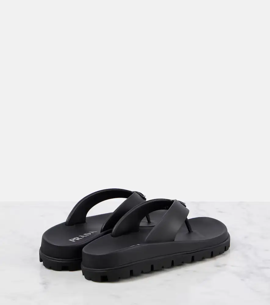 Prada Soft Cage vinyl thong sandals | Thumbnail 2