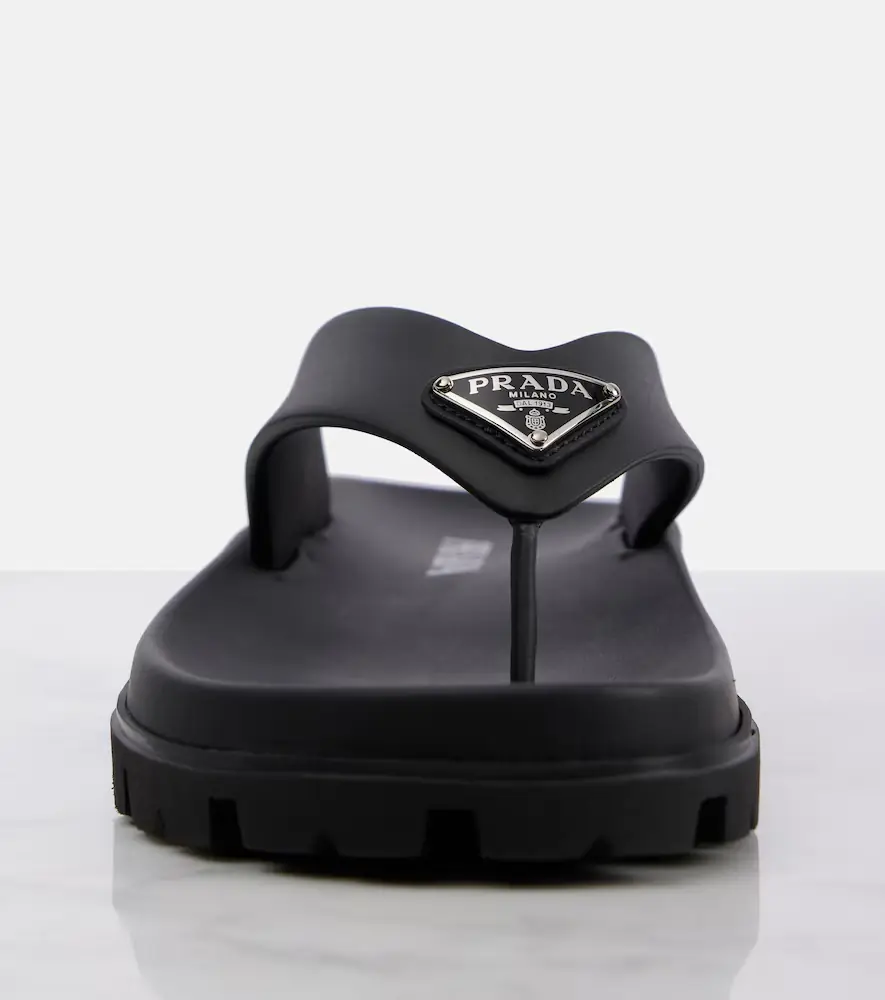 Prada Soft Cage vinyl thong sandals | Thumbnail 4