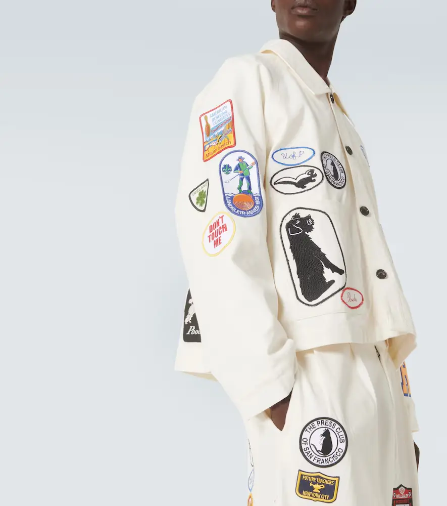 BODE Cambridge patch-appliqué cotton canvas jacket | Thumbnail 3 BODE Cambridge patch-appliqué cotton canvas jacket | Thumbnail 3