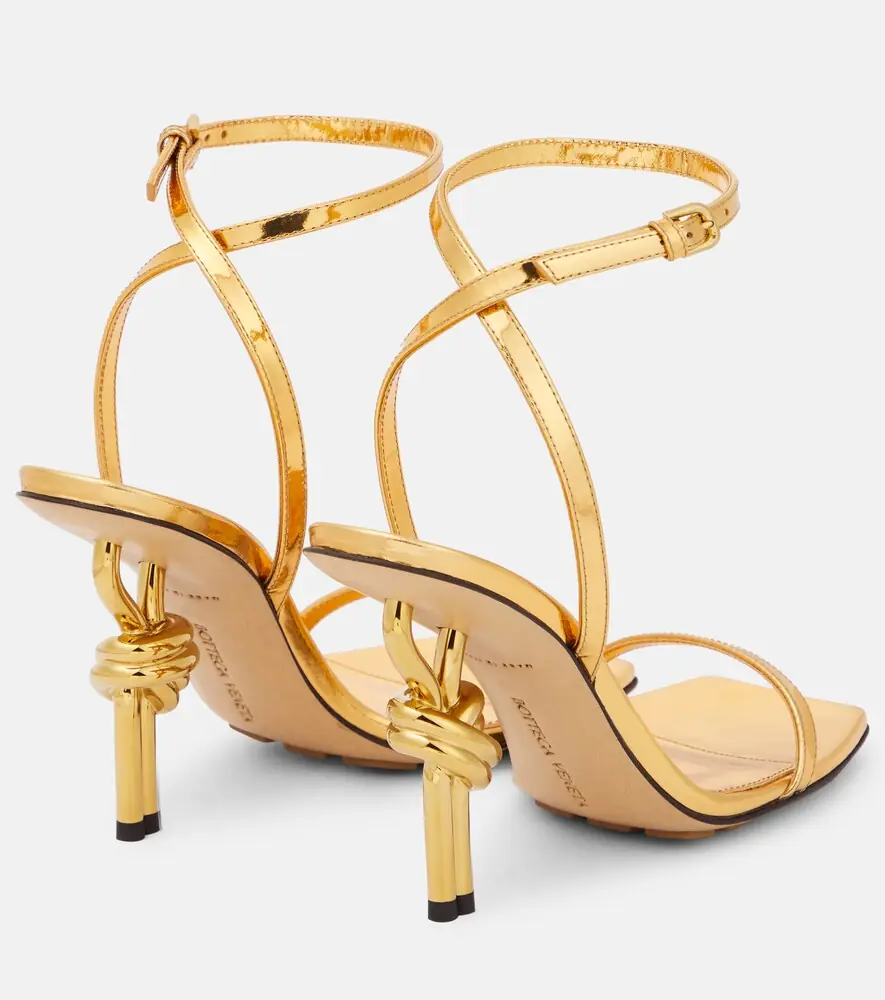 Bottega Veneta Knot mirrored leather sandals | Thumbnail 4 Bottega Veneta Knot mirrored leather sandals | Thumbnail 4