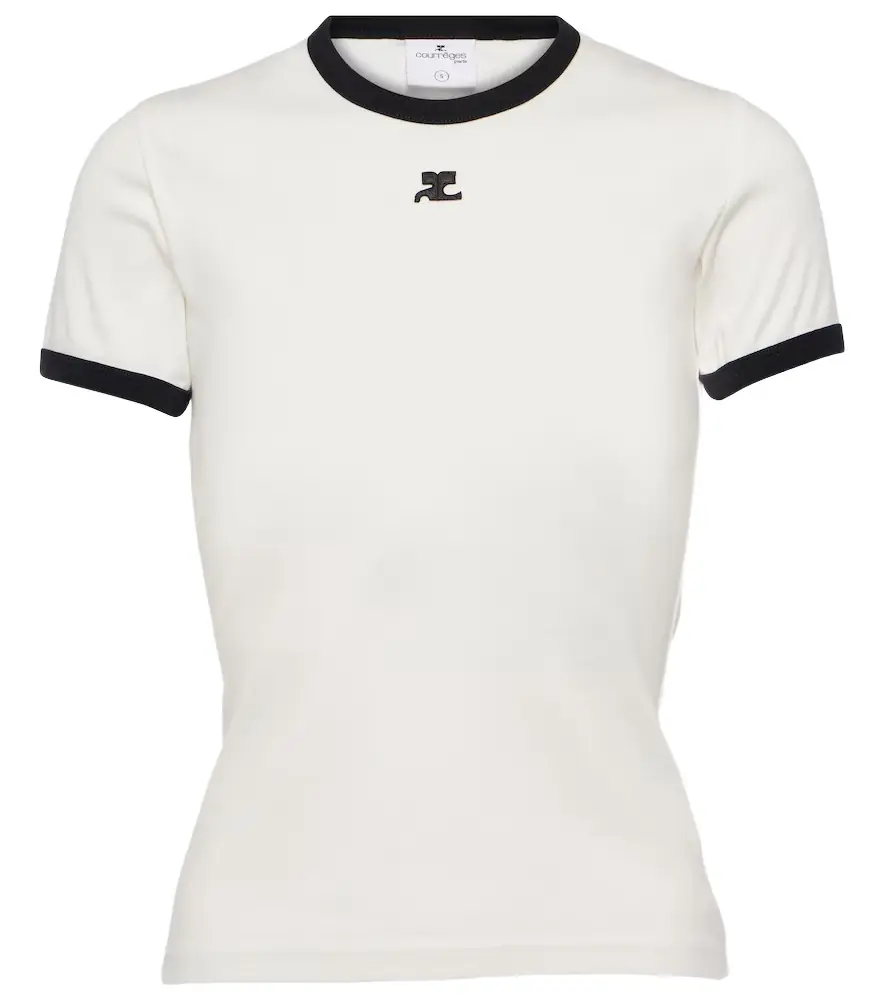 Courrèges Courrèges Logo cotton jersey T-shirt
