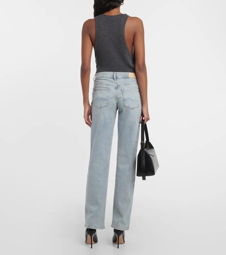 7 For All Mankind Ellie mid-rise straight jeans | Thumbnail 3 7 For All Mankind Ellie mid-rise straight jeans | Thumbnail 3