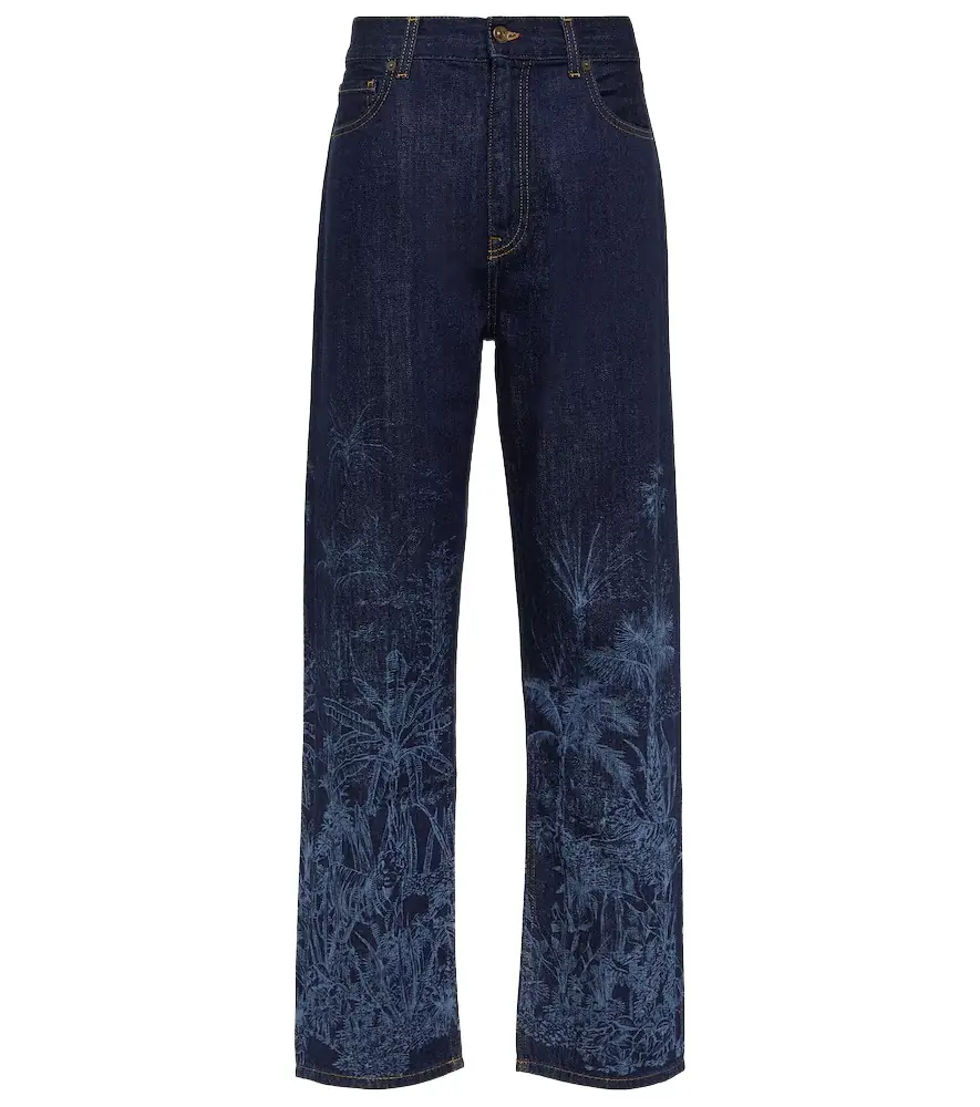 Alanui Jungle printed high-rise jeans | Image 1 Alanui Jungle printed high-rise jeans | Image 1