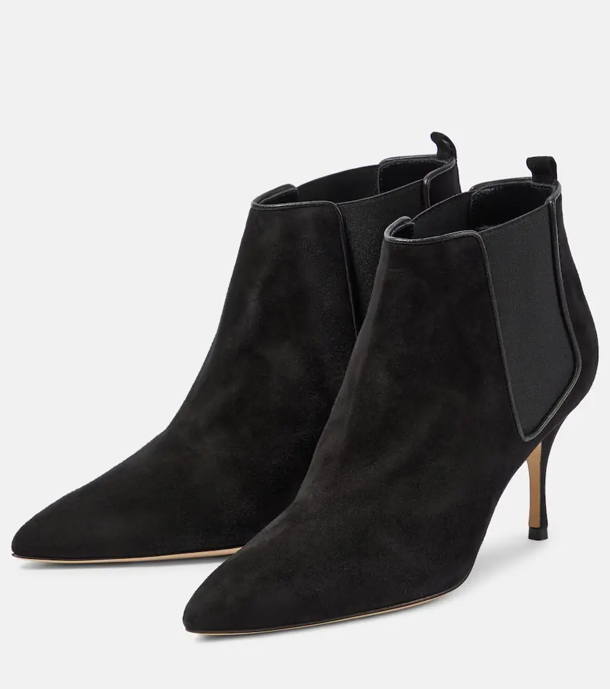 Manolo Blahnik Dildi Otto suede ankle boots | Thumbnail 4 Manolo Blahnik Dildi Otto suede ankle boots | Thumbnail 4