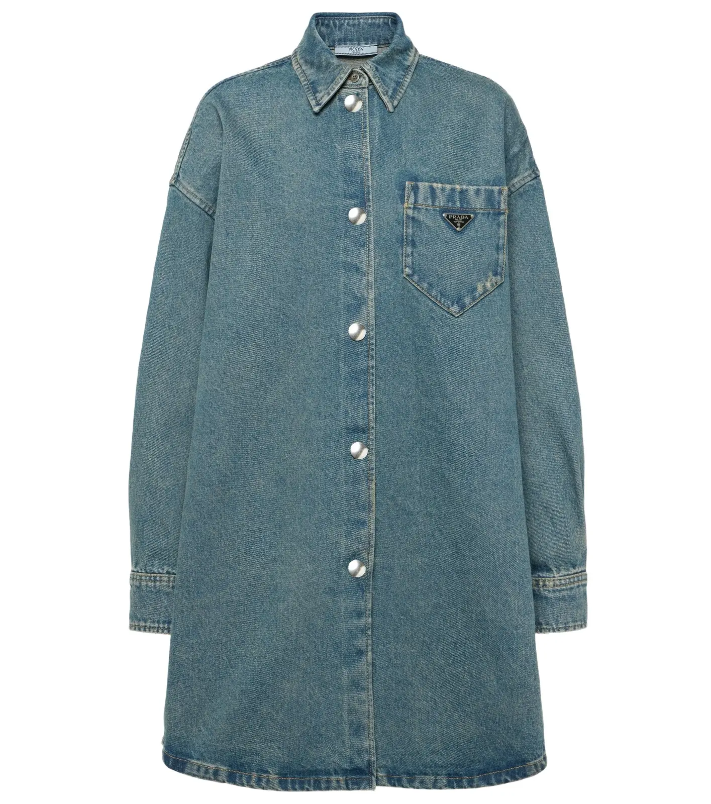 Oversized denim shirt dress Oversized denim shirt dress