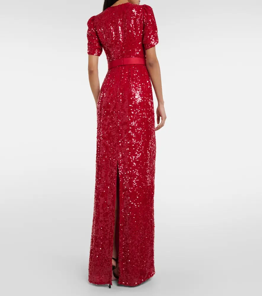 Erdem Bow-detail sequined maxi dress | Thumbnail 4