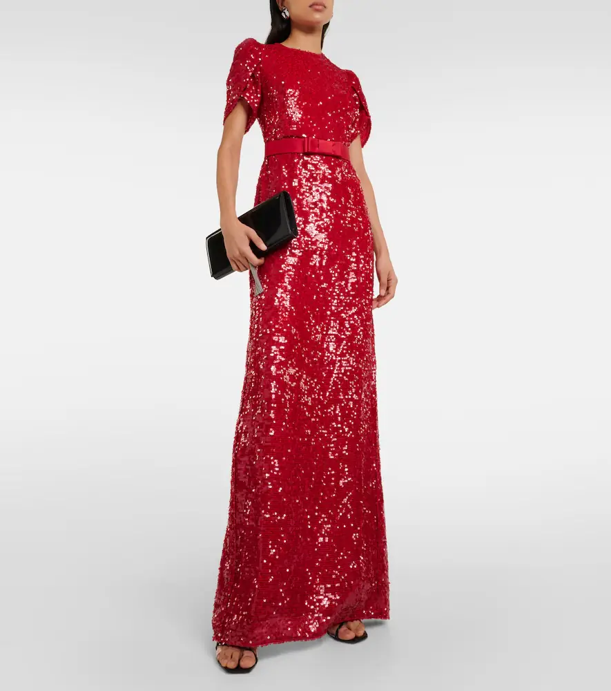 Erdem Bow-detail sequined maxi dress | Thumbnail 6