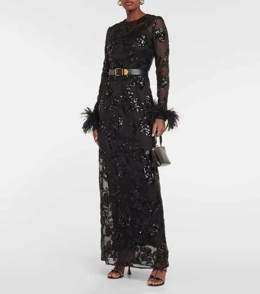 Erdem Malvina embellished silk gown | Thumbnail 3